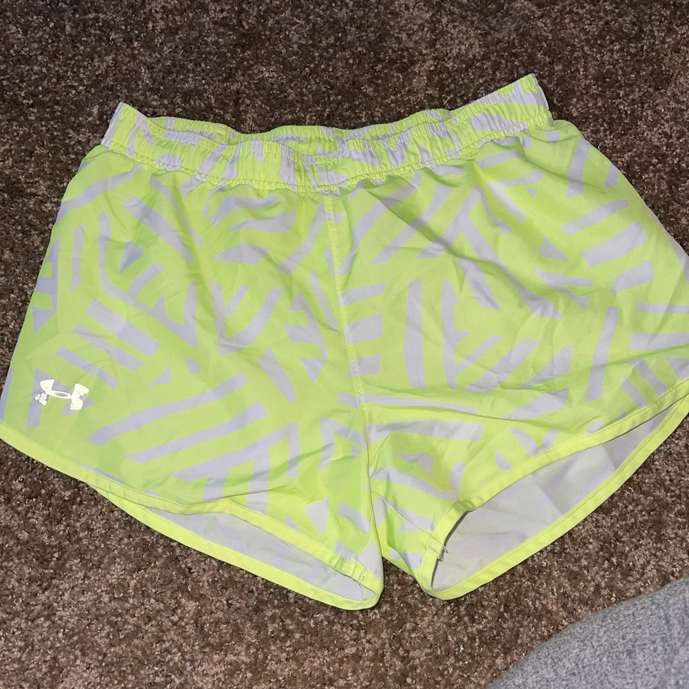 Yellow and Green Addidas shorts